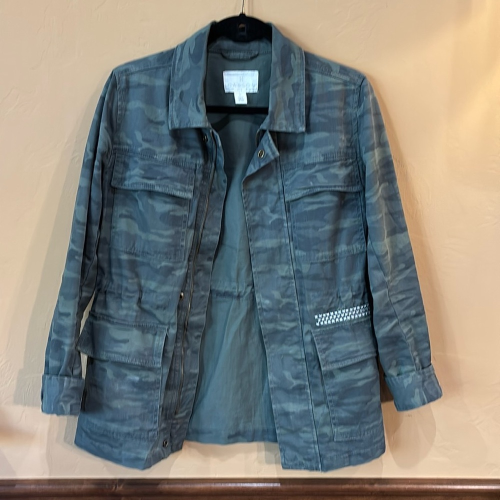 CASLON Army Print Jacket